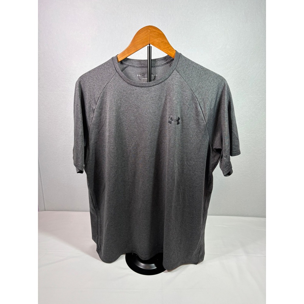 Under Armour Mens Tech Tee Short Sleeve Training Shirt Grey Heather Large LG